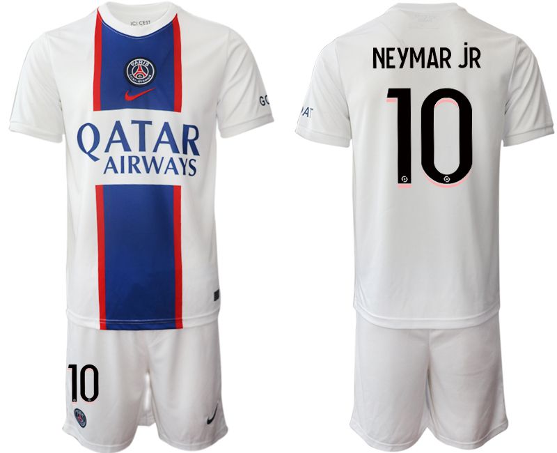 Men 2022-2023 Club Paris St German away white #10 Soccer Jerseys